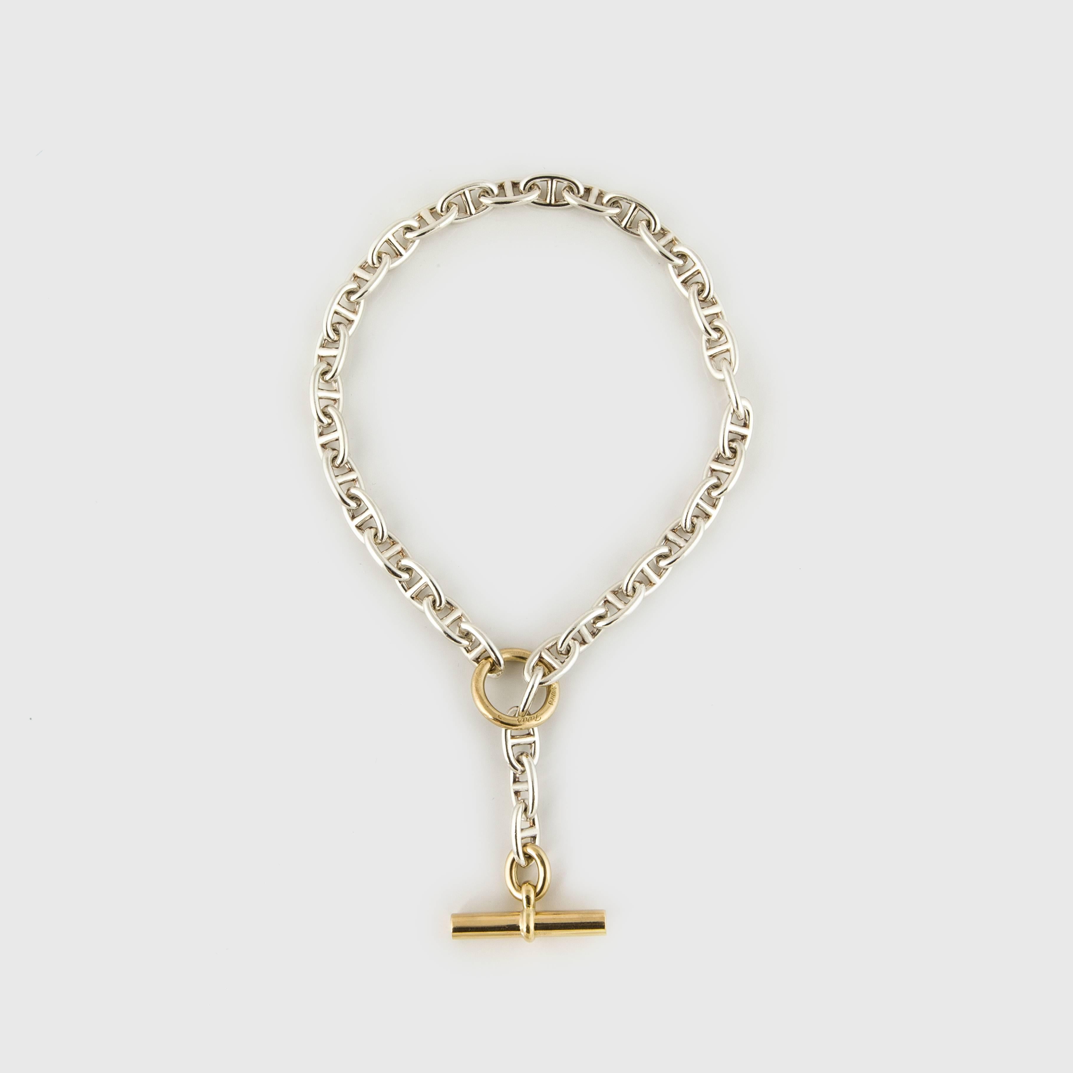 hermes gold necklace
