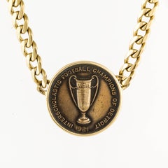 Bulgari Cornell University Football Medallion Necklace
