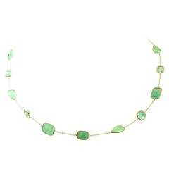 Renee Lewis Emerald Gold Necklace