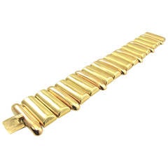 1940s Chic Rose and Yellow Gold Bracelet