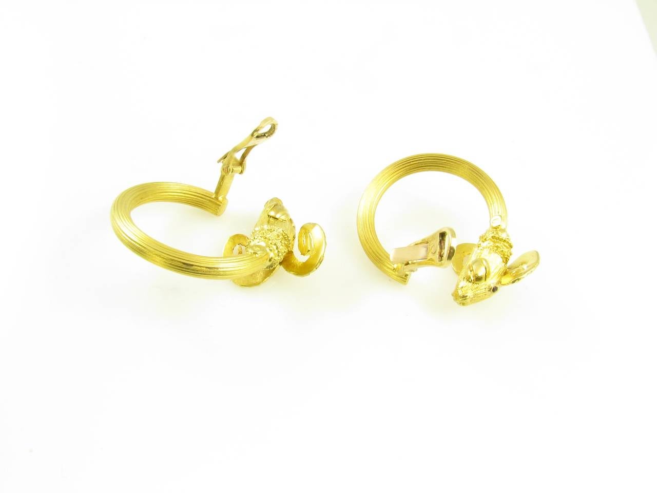 ram head earrings