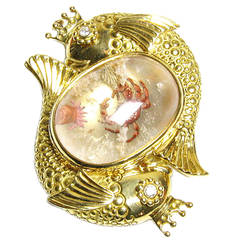 Elizabeth Gage Sea Life Brooch