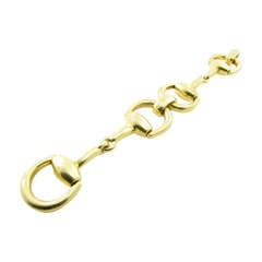 An Italian Yellow Gold Horse Bit Style Bracelet.