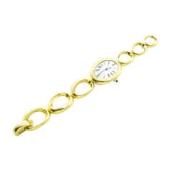 CARTIER Ladies Gold Bracelet Watch.