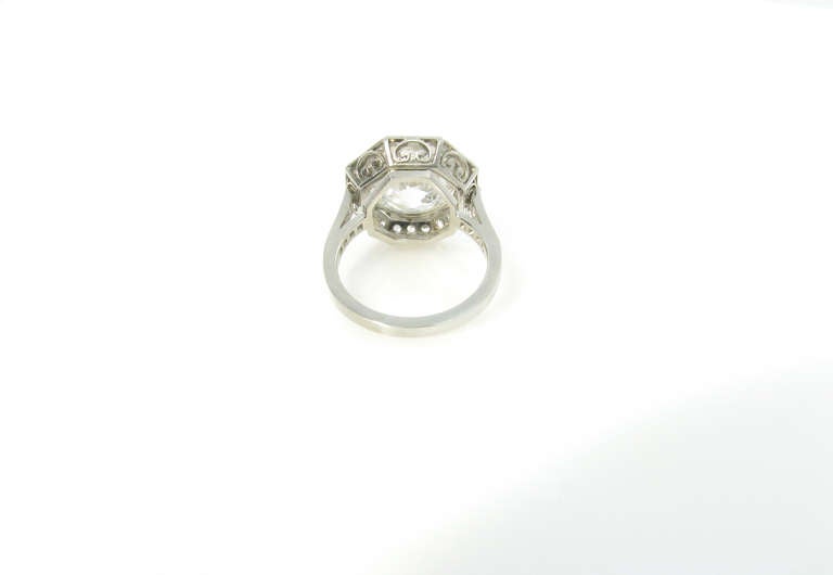 Women's A Spectacular Edwardian Platinum and Diamond Ring.