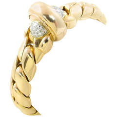 Vintage Jaeger-LeCoultre Lady's Rose Gold and Diamond Bracelet Watch