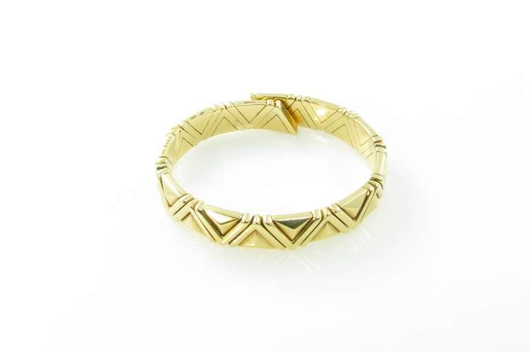 Women's Bulgari Yellow Gold Cuff Bracelet