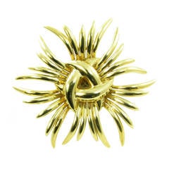 VERDURA Gold "Ray" Brooch