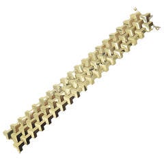 Paolo Costagli "Brilliantissimo" Three Row Gold Bracelet