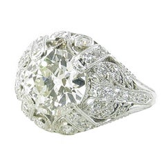 Vintage Tiffany & Co. Edwardian Platinum and Diamond Ring