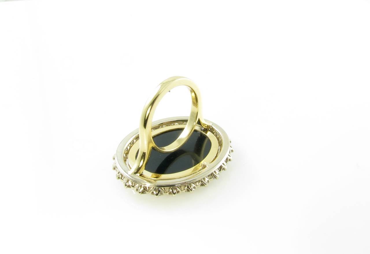 Women's A Gorgeous Antique Micromosaic Diamond Gold Ring