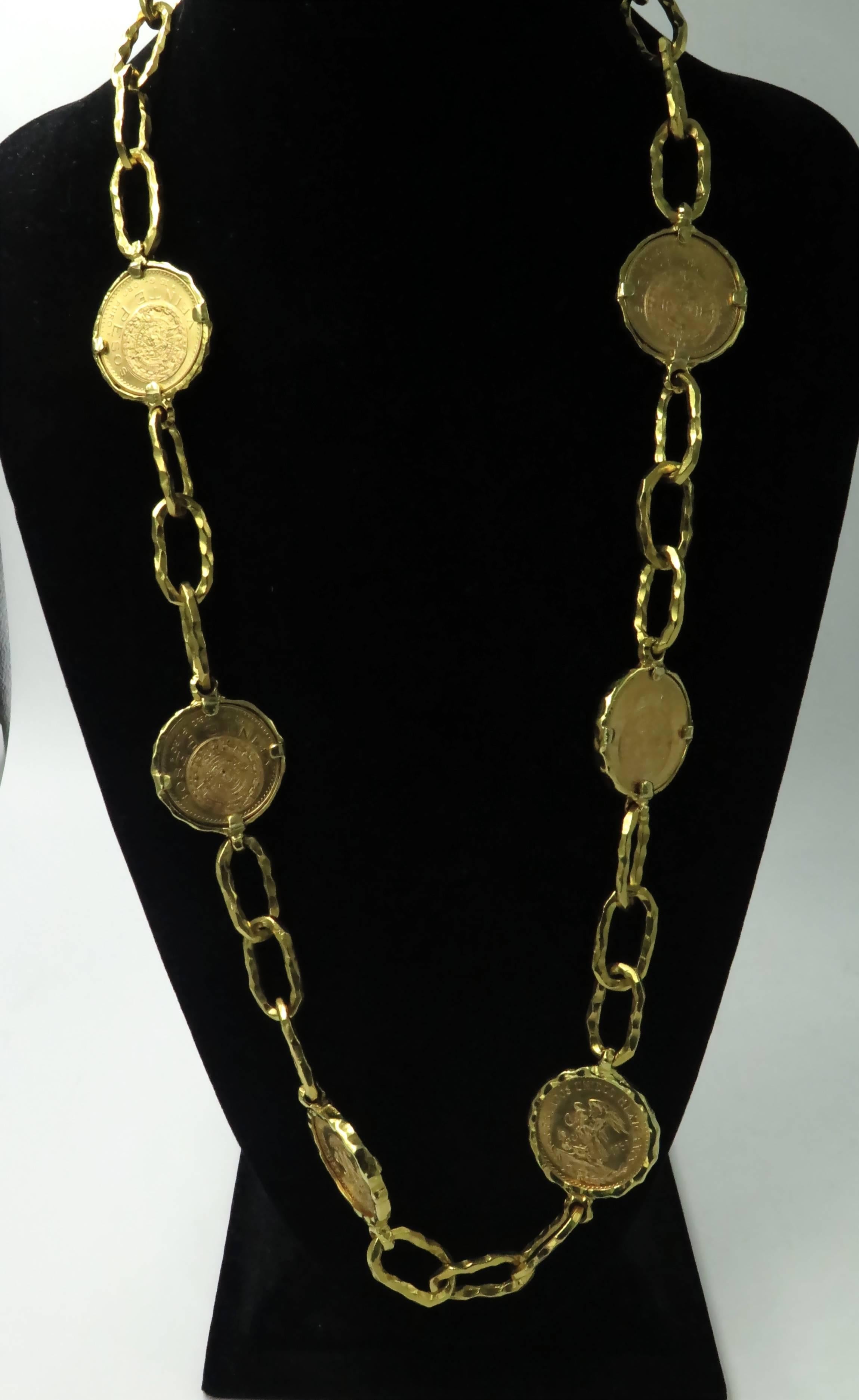 Women's or Men's Jean Mahie Gold Cadene Necklace.