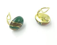 ANGELA CUMMINGS for TIFFANY & CO. Hardstone Gold Earrings