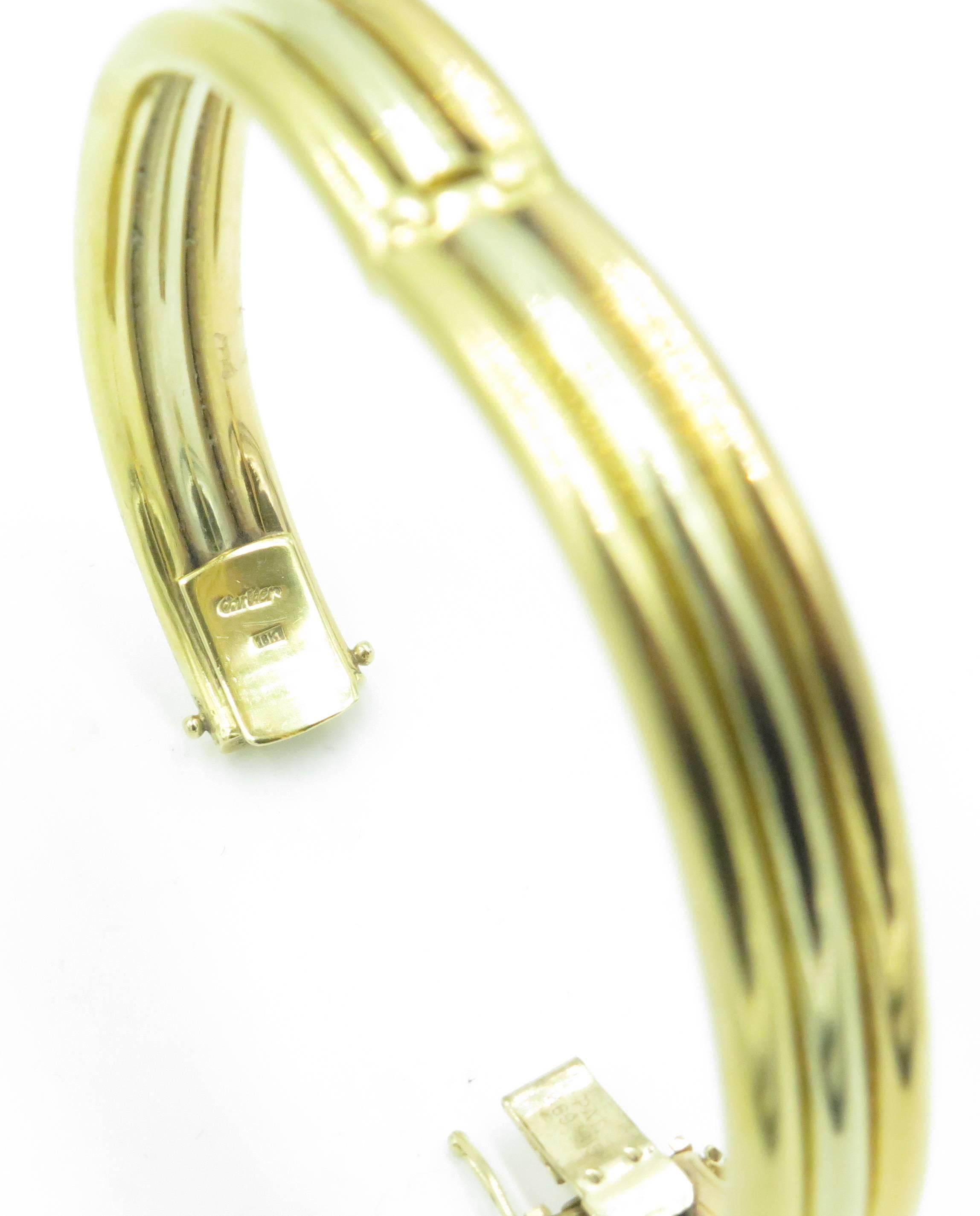 Cartier Tricolor Gold Bangle Bracelet 1