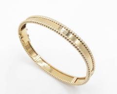 Van Cleef & Arpels Gold Perlee Signature Bangle Bracelet