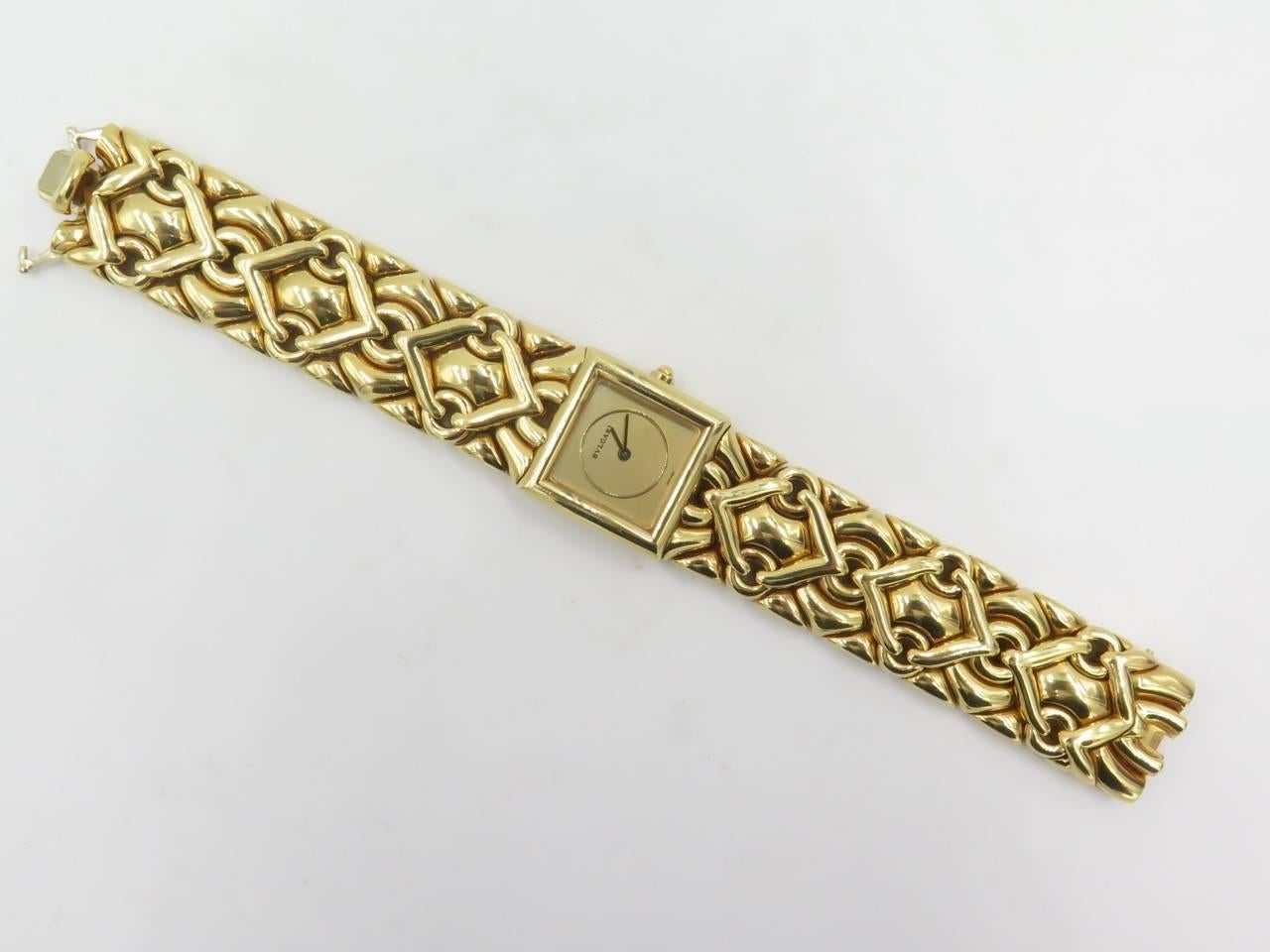 Women's or Men's Bulgari Ladies Yellow Gold Trika Quartz Wristwatch