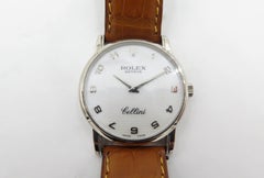 Rolex White Gold Cellini Manual Wristwatch