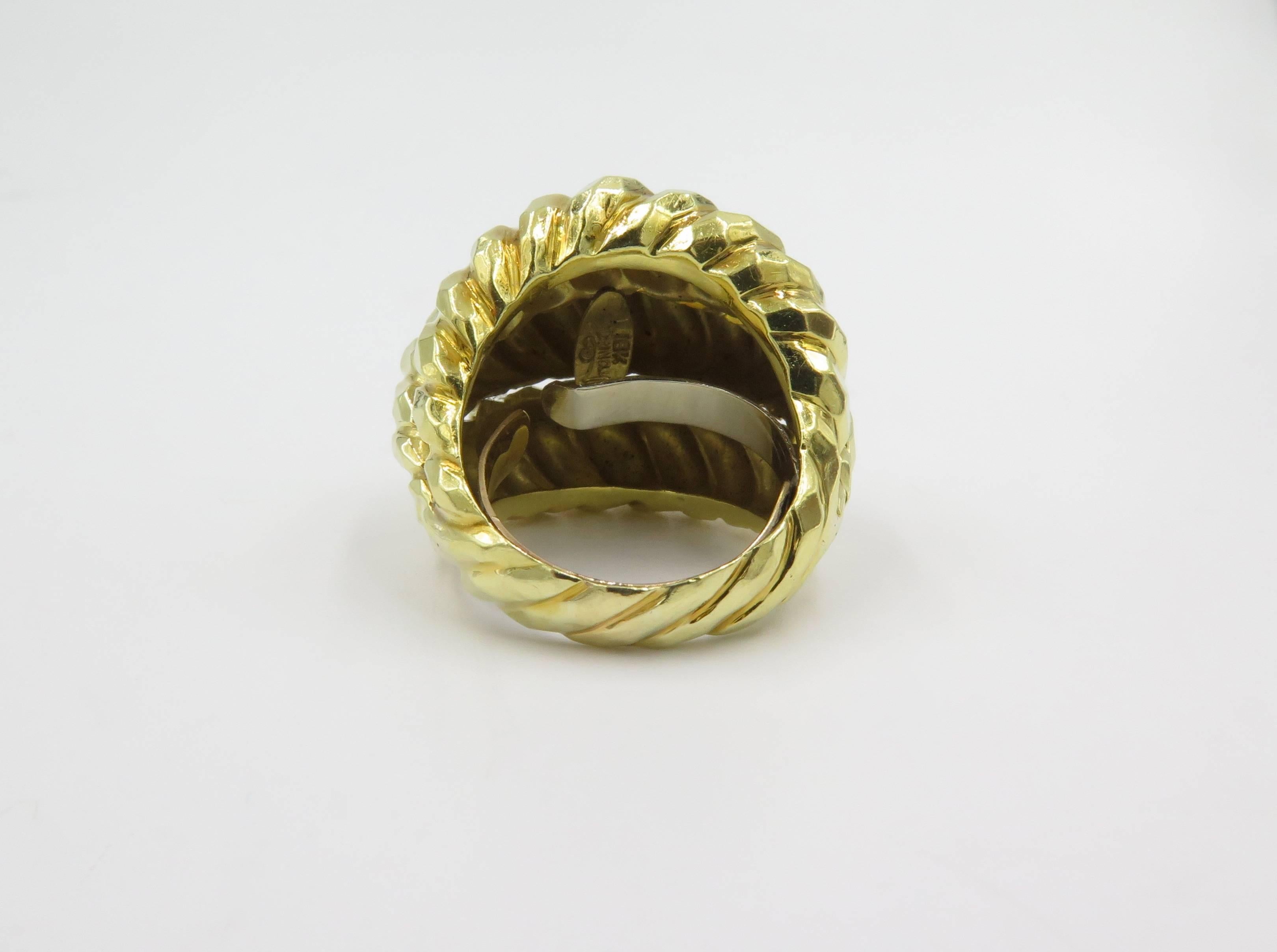 Contemporary Henry Dunay Yellow Gold Ring