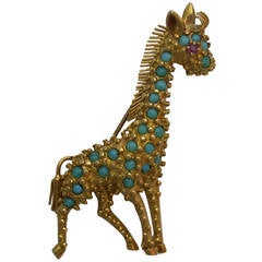 Vintage Charming Tiffany & Co. Giraffe Pin