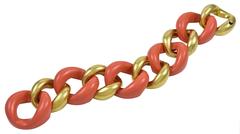 Bold Curb Link Gold Bracelet