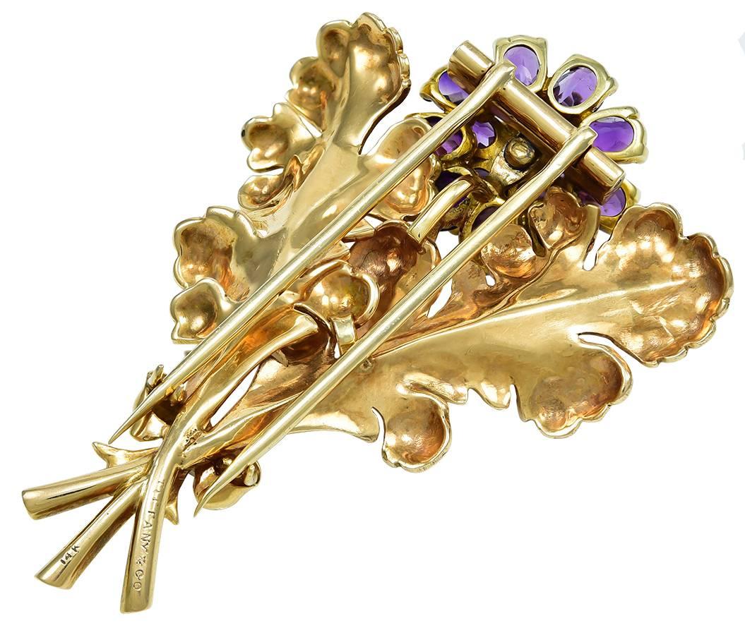 Tiffany & Co. Retro Amethyst Gold Set In Excellent Condition For Sale In New York, NY