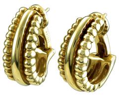 Stylish Piaget Gold Earclips