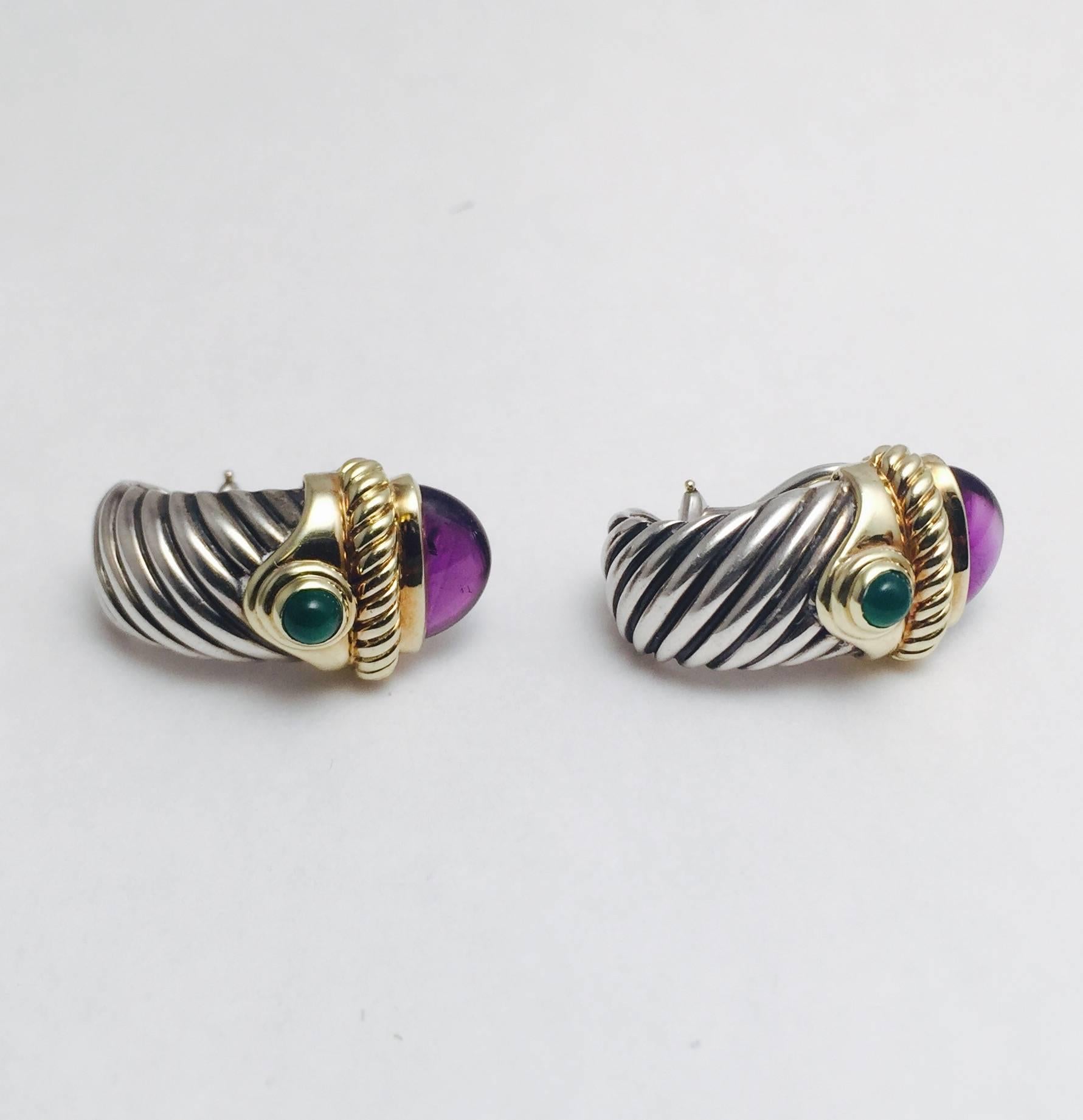 david yurman amethyst earrings
