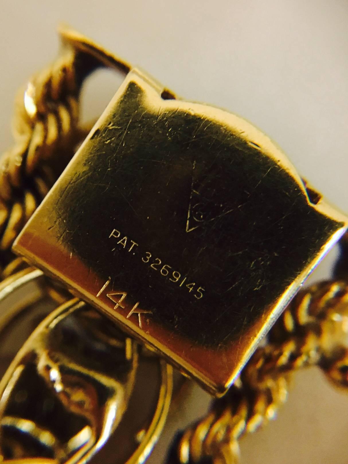 Contemporary Vintage Charming Charm Gold Bracelet