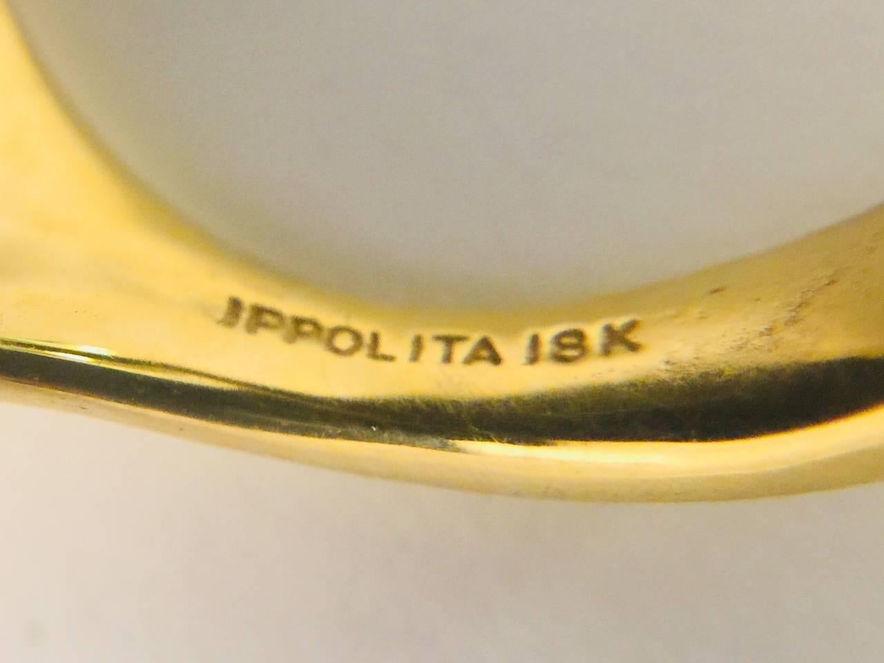 Women's Regal Ippolita Onyx King Ring in 18 Karat Yellow Gold For Sale