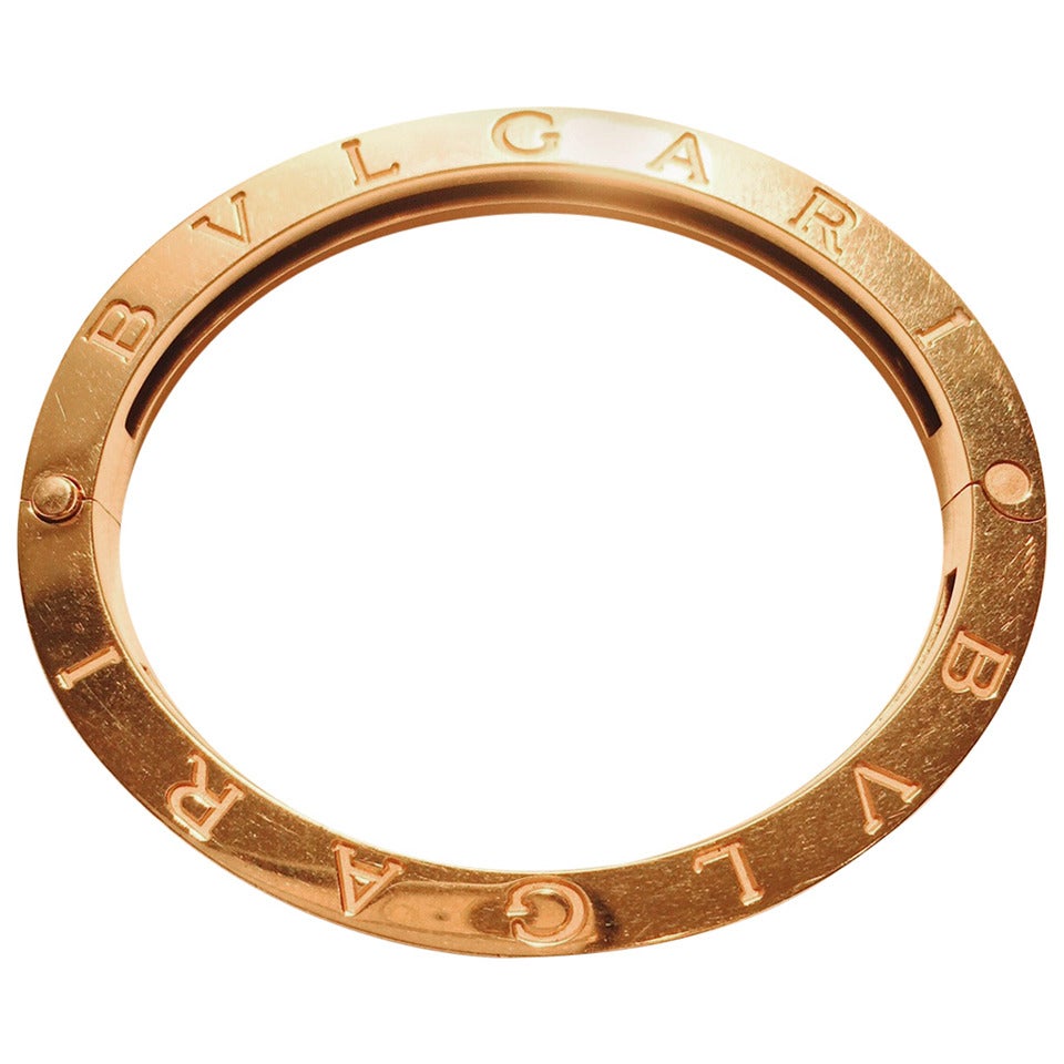Bvlgari Gold Bangle Bracelet at 1stDibs
