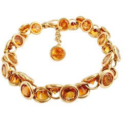 Fasano Citrine Gold Link Bracelet 2