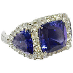 Tanzanite Diamond Cocktail Ring