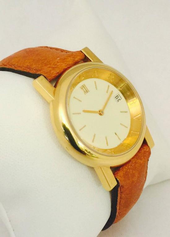 Bulgari Yellow Gold Anfiteatro Champagne dial automatic Wristwatch For ...