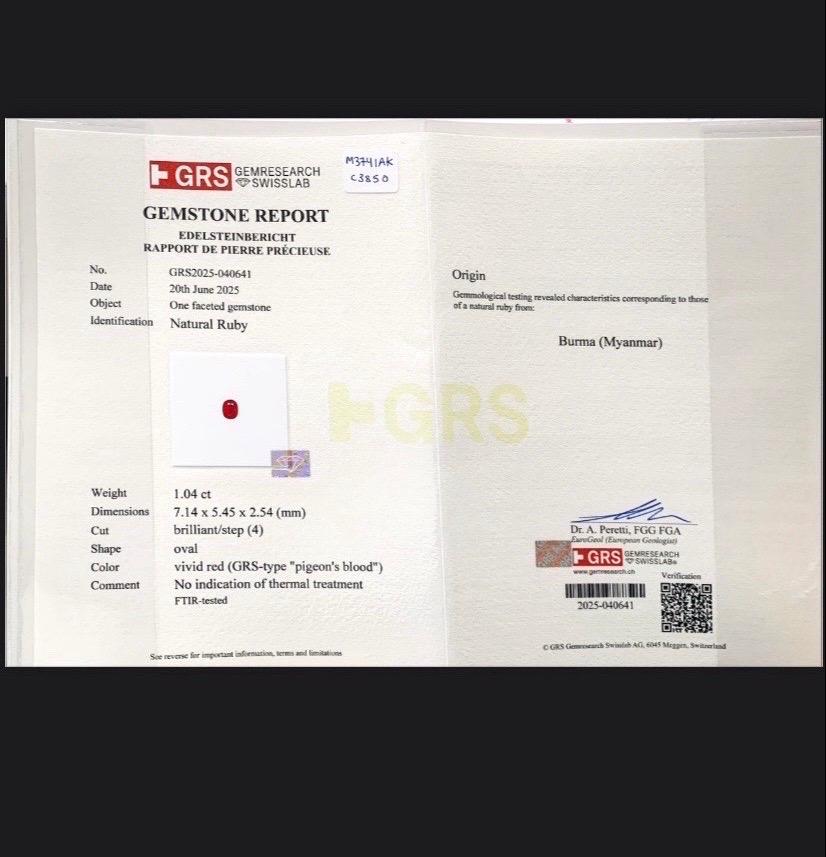 Boucles d'oreilles en or blanc 18 carats certifiées GRS avec rubis de Birmanie et diamants de 2,09 carats Neuf - En vente à Bangkok, TH