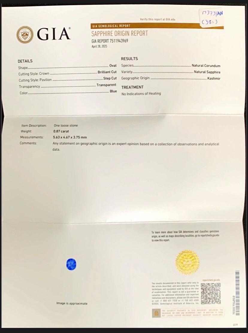 Orecchini con zaffiro blu del Kashmir, rubino della Birmania e diamanti, certificati GRS, in WG 18k In condizioni Nuovo in vendita a Bangkok, TH