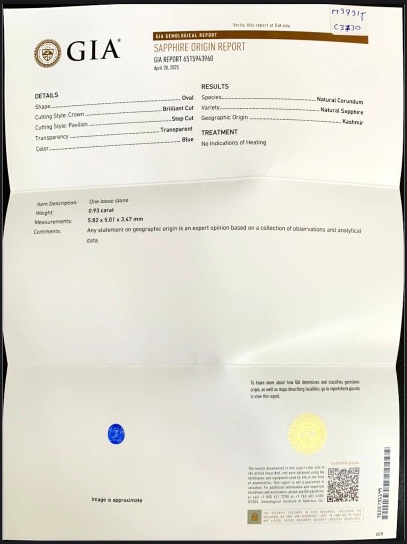 da uomo o donna Orecchini con zaffiro blu del Kashmir, rubino della Birmania e diamanti, certificati GRS, in WG 18k in vendita