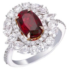SSEF Certified 2.78 carat Thai Heated Ruby