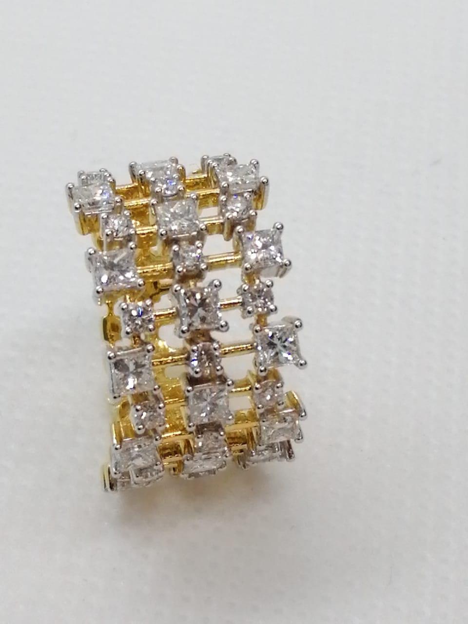 Diamond Cocktail Ring Set in 18 Karat Yellow Gold 'VS/G Quality Diamonds' For Sale 4