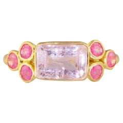 Ico & the Bird Fine Jewelry Morganite Pink Spinel 22k Gold Ring
