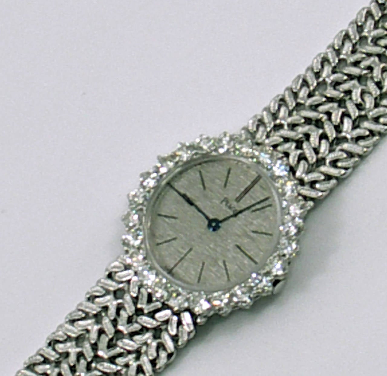 Piaget Lady's White Gold Diamond Bezel Wristwatch In Excellent Condition In Palm Beach, FL