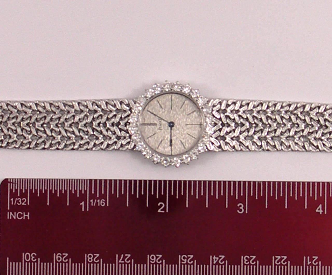 Piaget Lady's White Gold Diamond Bezel Wristwatch 1