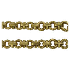 Gold "X" and "O" Link Necklace 7