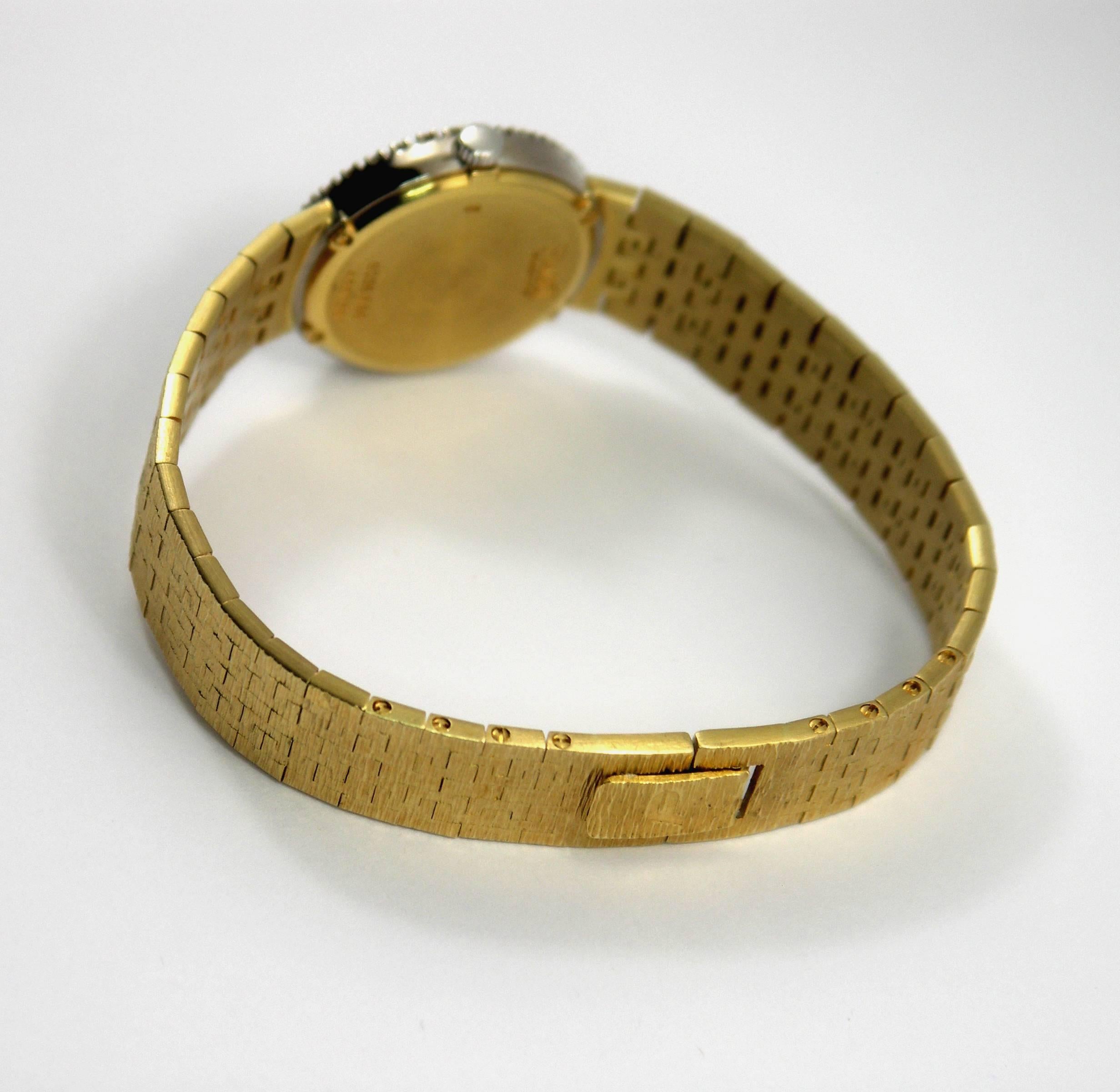 Piaget Ladies Yellow Gold Diamond Dial and Bezel Quartz Wristwatch 1