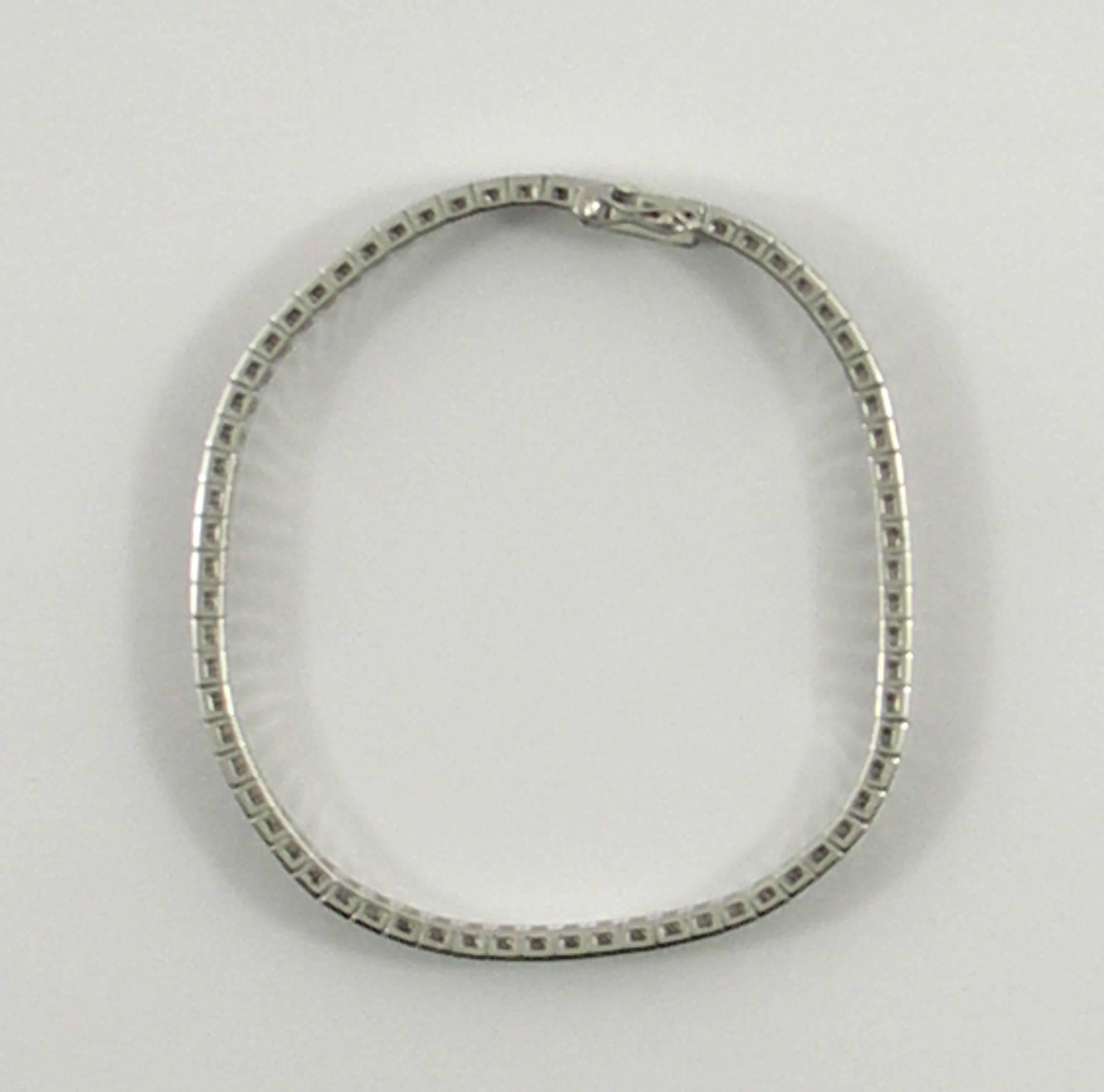Ruby Diamond Gold Line Bracelet 1