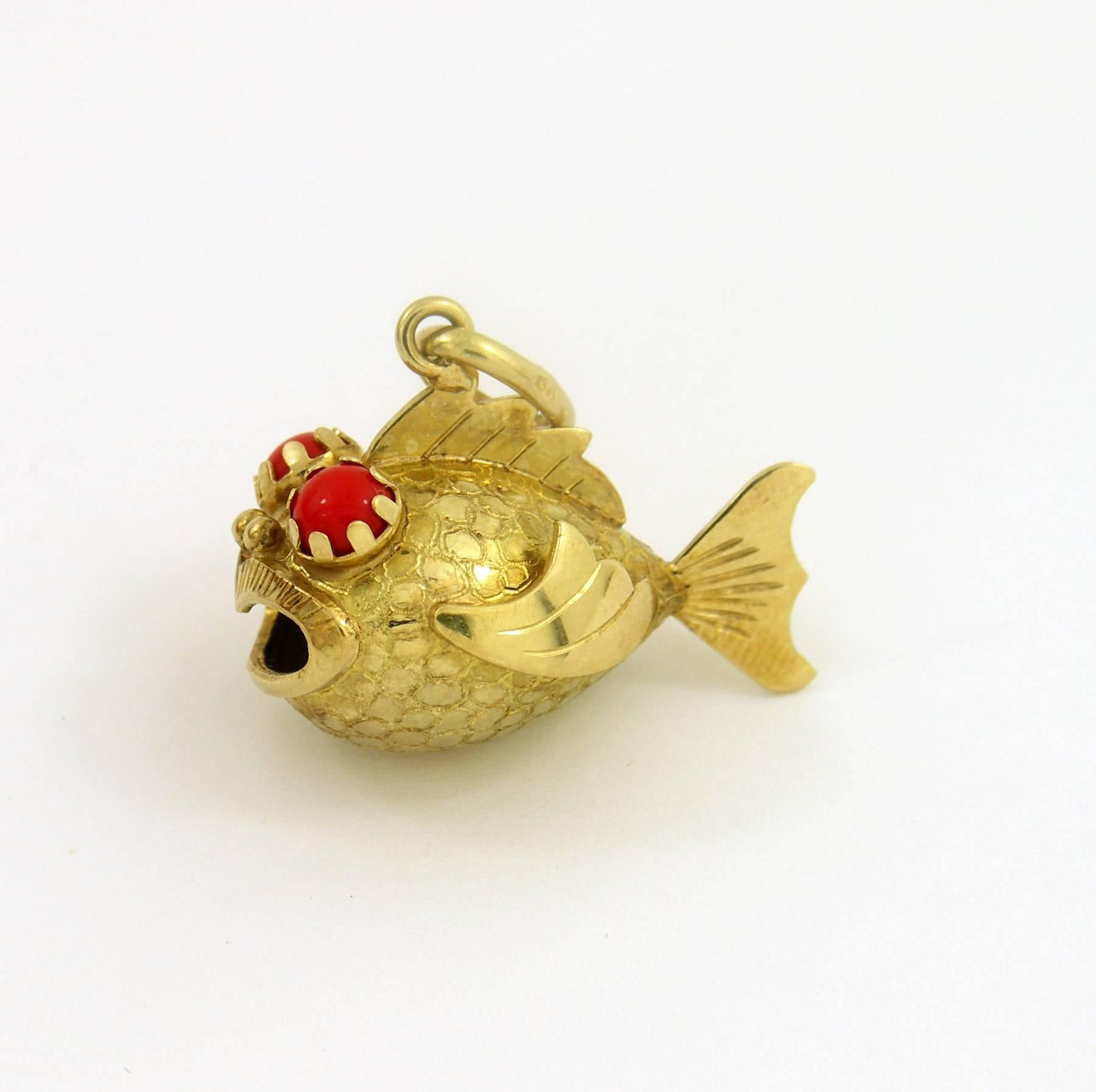 Women's or Men's Whimsical Gold Fish Charm