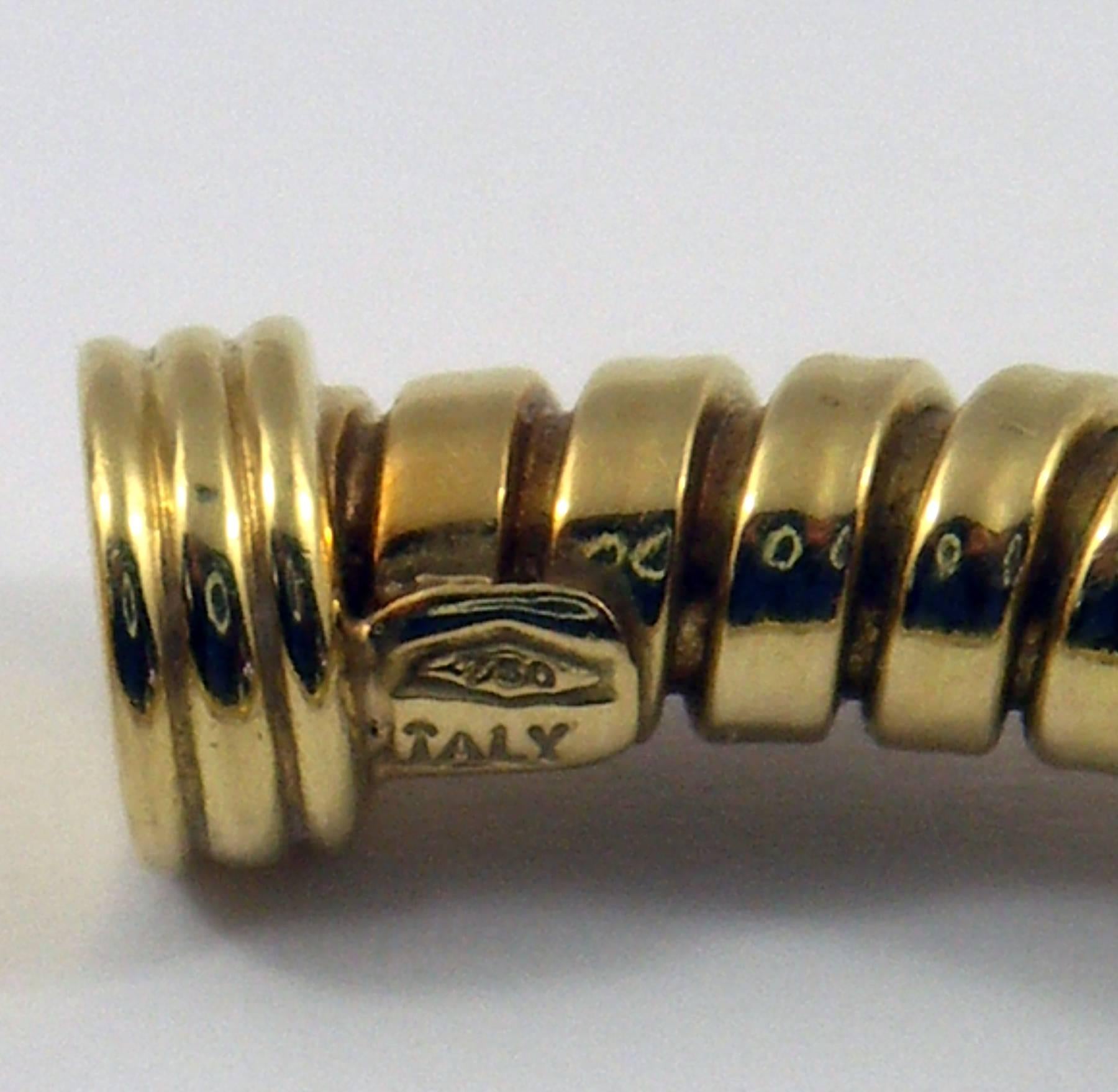 Gold Cuff Bracelet with Diamond Motifs 2