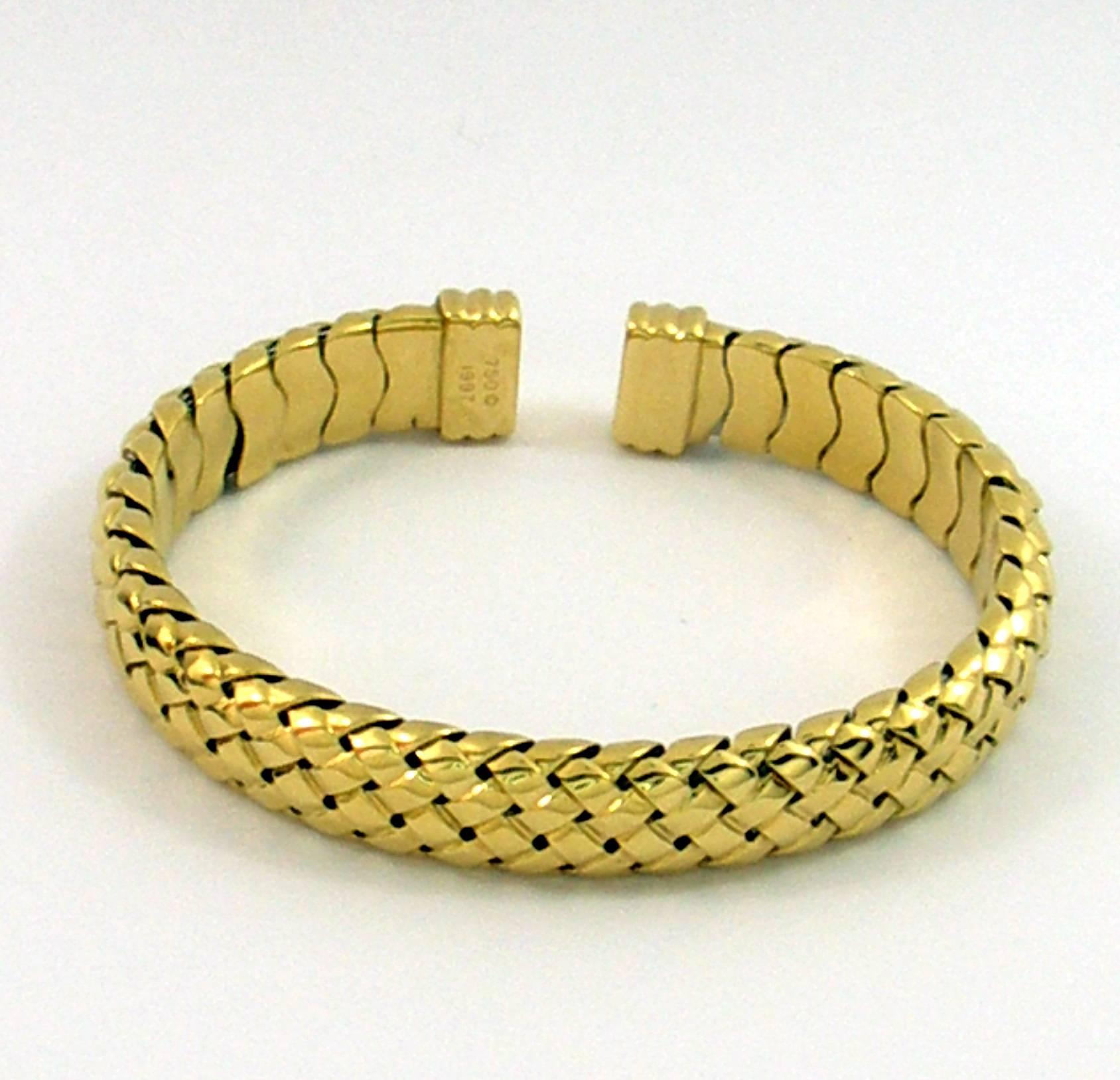 Tiffany & Co. Woven Gold Cuff Bracelet 1