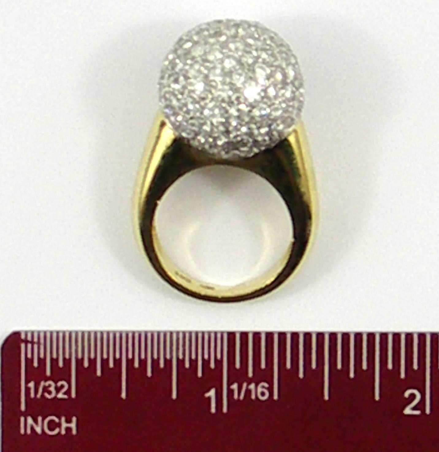 Gold Diamond Pave' Ring 3
