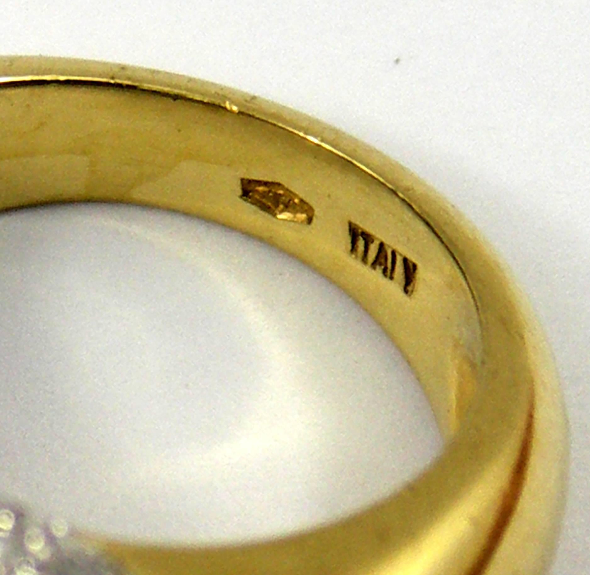 Gold Diamond Pave' Ring 2