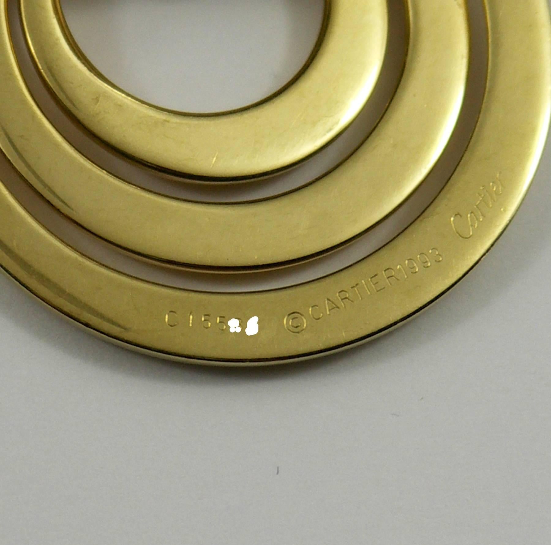 Cartier Gold Spiral Earrings 2